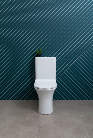 Фото унитаз напольный безободковый aquanet rimless roll 2-c cl-12289 белый, сиденье микролифт