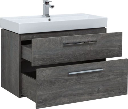 Фото комплект мебели aquanet nova 90 дуб рошелье (2 ящика)