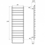 Фото полотенцесушитель электрический point нептун pn09152e п12 500x1200 левый/правый, хром