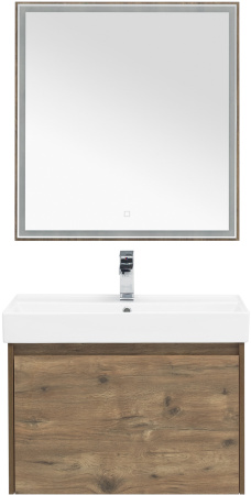 Фото комплект мебели aquanet nova lite 75 дуб рустикальный (1 ящик)