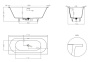 Фото ванна salini s-stone ornella axis 103423mrf 170*75 см, матовая покраска по ral полностью
