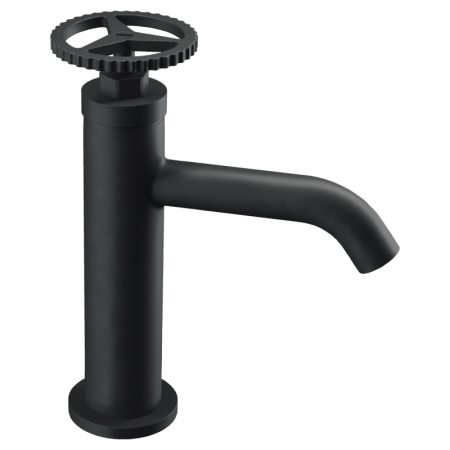 Фото смеситель для раковины remer chrono ch12no, черный матовый