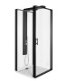 Фото душевая кабина vitra zest 56930024000 левая 90*90*220 см, стекло прозрачное/профиль черный матовый