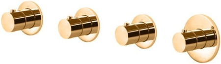 Фото встраиваемый смеситель для ванны и душаpaffoni modular box mde019hg термостат, золото медовое