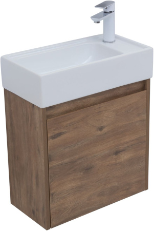 Фото комплект мебели aquanet nova lite 50 дуб рустикальный (с дверецей)