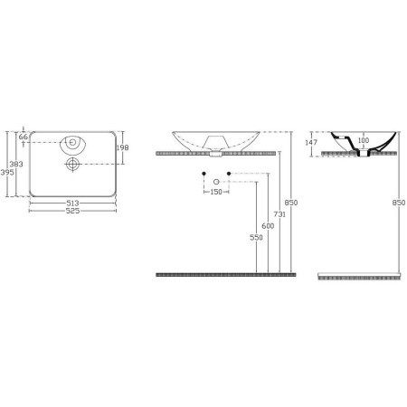 Фото раковина накладная allen brau fantasy 53 4.11015.20, белая