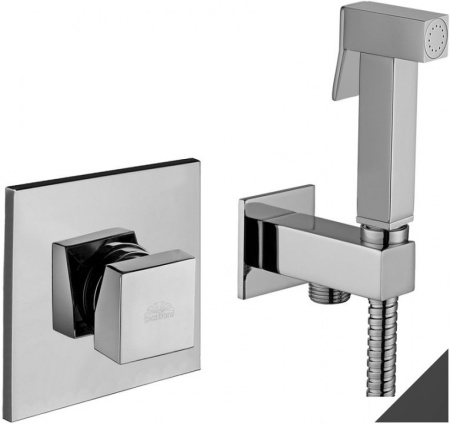 Фото гигиенический душ paffoni kitdup112no, черный матовый 