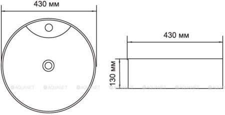 Фото раковина накладная aquanet moon-2-mb 43*43 см, черная матовая Фото раковина накладная aquanet moon-2-mb 43*43 см, черная матовая