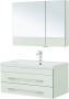 Фото комплект мебели aquanet верона 90 белый (подвесной 2 ящика)