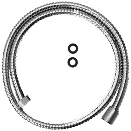 Фото шланг для душа paffoni zflo030cr, хром