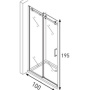 Фото душевой уголок berges wasserhaus gelios 061012 100x195 стекло прозрачное/хром