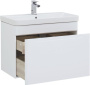 Фото тумба подвесная с раковиной aquanet софия 80 белый