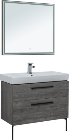 Фото комплект мебели aquanet nova 90 дуб рошелье (2 ящика)