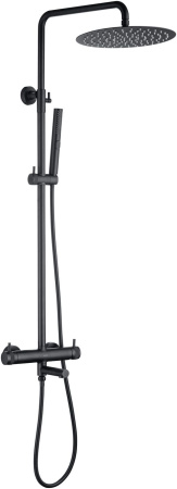 Фото душевая колонна allen brau priority 5.31a10-31, черный матовый