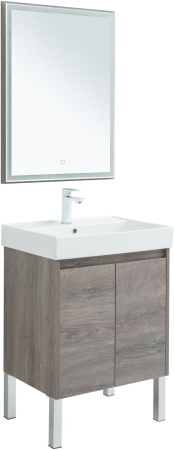 Фото комплект мебели aquanet nova lite 60 дуб рошелье (2 дверцы)