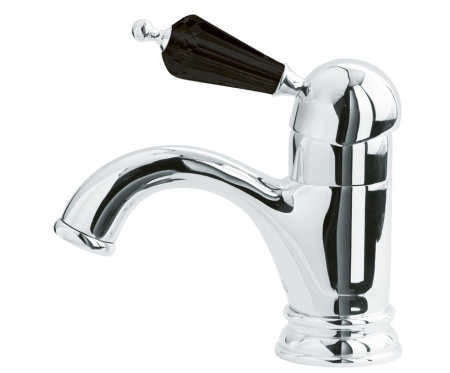 Фото смеситель для раковины boheme tradizionale nero 241, хром/черный