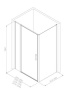 Фото душевой угол allen brau priority 3.31011.ba + 3.31020.ba 140*100*200 см, профиль серебро браш