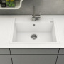 Фото мойка для кухни из искусственного камня blanco dalago 45 517160 белый