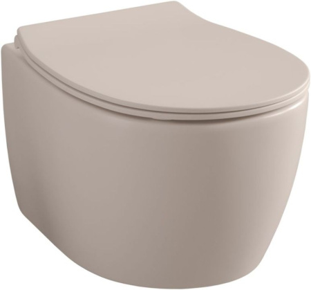 Фото унитаз подвесной безободковый allen brau fantasy 4.11004.iv, айвори