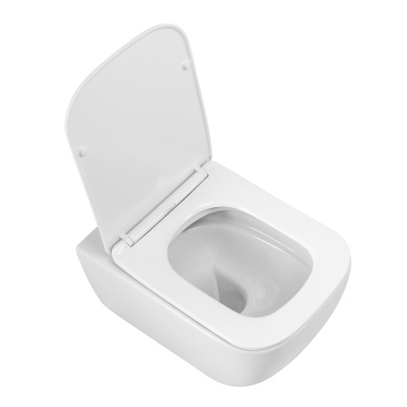 Фото унитаз подвесной безободковый belbagno alpina bb10100chr, белый