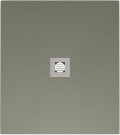 Фото поддон литьевой камень allen brau priority 8.31002-cgm 90*90 см, олива