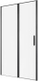 Фото дверь в нишу allen brau priority 3.31009.bba 120*200 см, профиль черный браш/стекло прозрачное