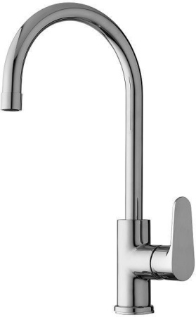 Фото смеситель для кухни paffoni green gr180cr, хром