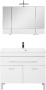 Фото комплект мебели aquanet верона new 100 белый (напольный 1 ящик 2 дверцы)