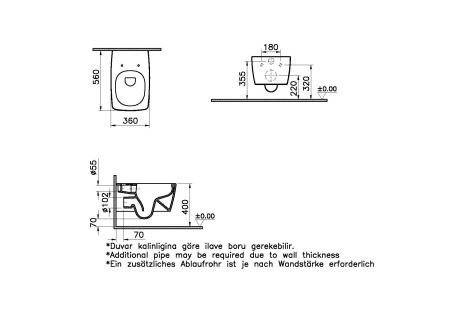 Фото унитаз подвесной безободковый vitra metropole rim-ex 7672b003-0075, белый