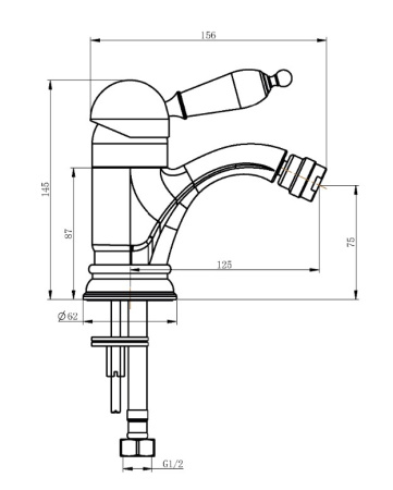 Фото смеситель для биде boheme provanse ripresa 366, бронза