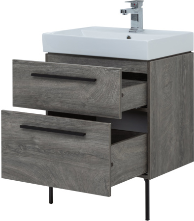 Фото комплект мебели aquanet nova 60 дуб рошелье (2 ящика)