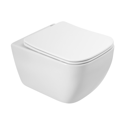 Фото унитаз подвесной безободковый belbagno alpina bb10100chr, белый