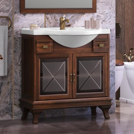 Фото тумба напольная opadiris борджи 85 см, светлый орех