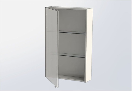 Фото зеркало-шкаф aquanet августа 58 белый