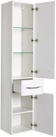 Фото пенал подвесной aquanet виченца 36 белый