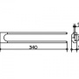 Фото полотенцедержатель keuco collection moll 12719 010000 двойной, хром