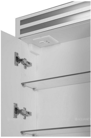 Фото зеркало-шкаф de aqua эколь 100 белый