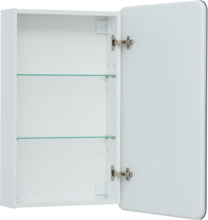 Фото зеркало-шкаф aquanet оптима 50 с led подсветкой