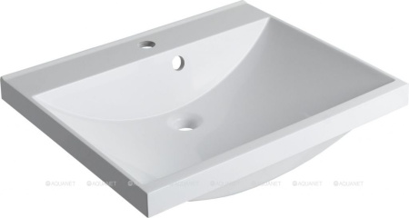 Фото раковина для тумбы aquanet нота 58, белая