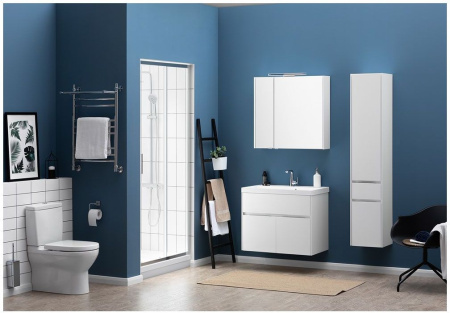 Фото тумба подвесная с раковиной aquanet латина 80 белый