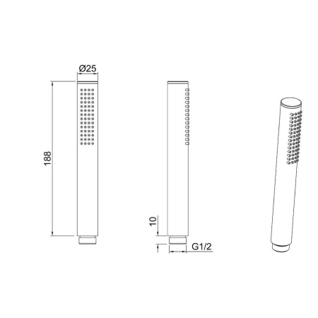 Фото ручной душ allen brau priority 5.31020-00, хром