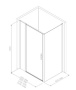 Фото душевой угол allen brau priority 3.31011.ba + 3.31017.ba 140*90*200 см, профиль серебро браш