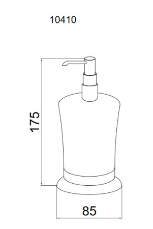 Фото дозатор настольный boheme imperiale 10410, золото