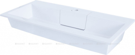 Фото раковина для тумбы цвет и стиль фортуна 100 см, белая