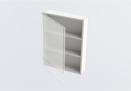 Фото зеркало-шкаф aquanet нота 50 белый