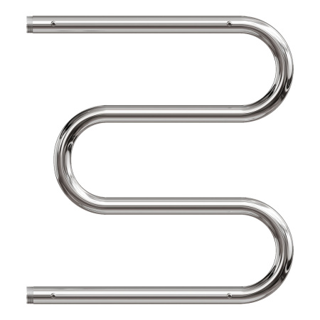 Фото полотенцесушитель водяной point pn38555p 500x500 м-образный (1") с полкой, хром