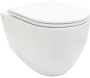 Фото унитаз подвесной безободковый allen brau reality 4.32006.20, белый глянец