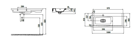 Фото раковина мебельная creavit memory 100 см my100-00cb00e-0000, белая