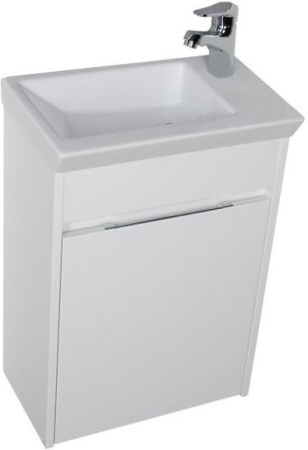 Фото тумба подвесная с раковиной aquanet дувр 45 белый