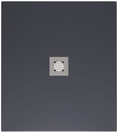 Фото поддон литьевой камень allen brau priority 8.31004-am 100*90 см, антрацит